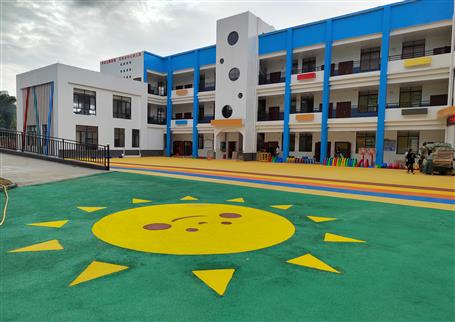 【“兩個年”雙提升】桂海分公司承建的百林鄉(xiāng)中心幼兒園順利開園！