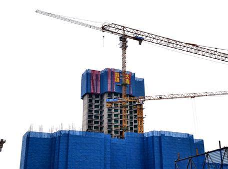 【錨定目標(biāo) 奮力沖刺】冶建基礎(chǔ)分公司崇文佳苑項目1#樓主體結(jié)構(gòu)順利封頂